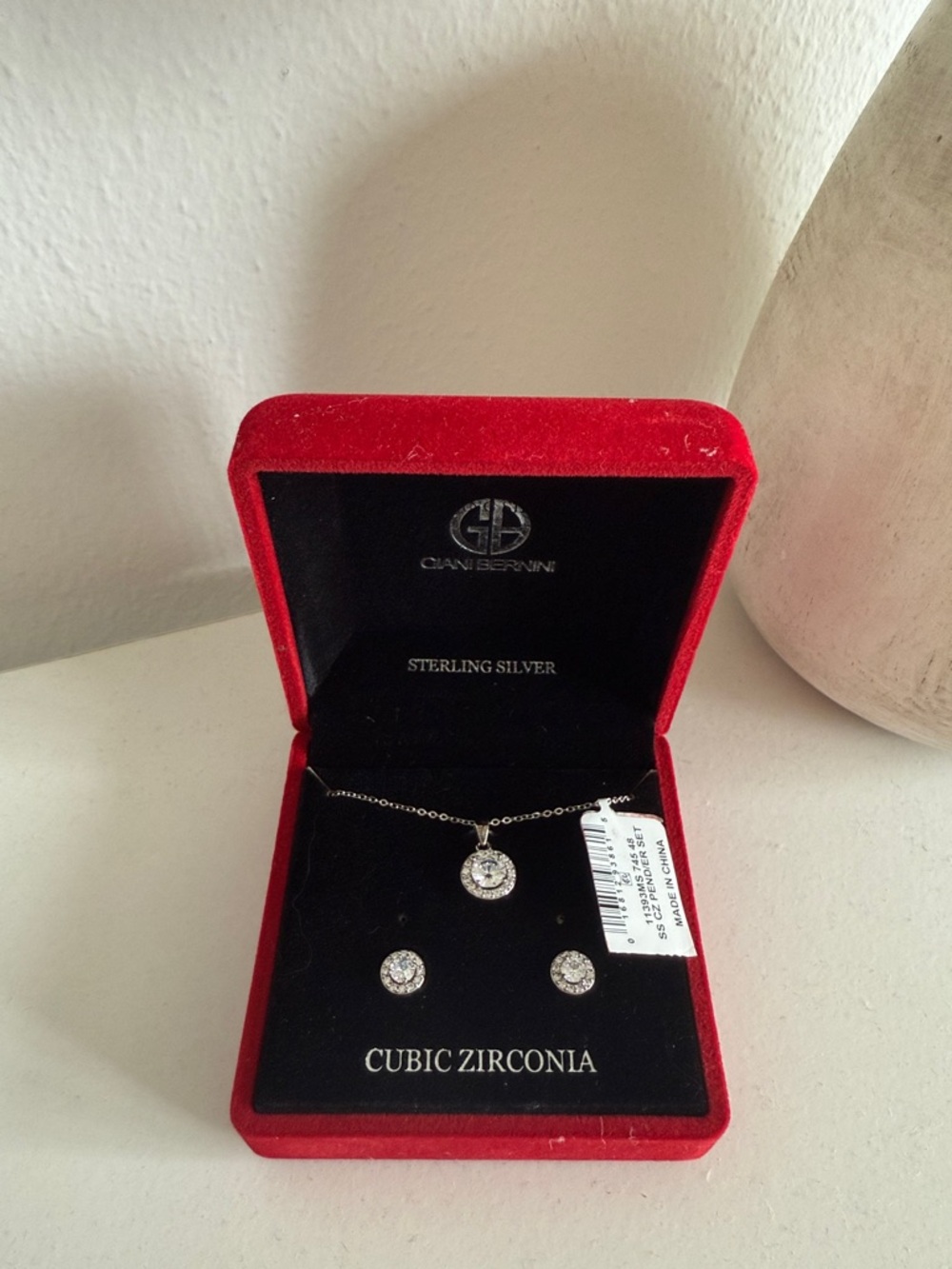NWT Giani Bernini Sterling Silver Cubic Zirconia Set